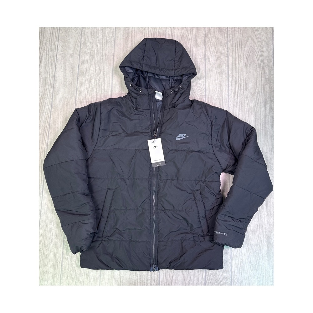 Nike Mens Therma-FIT Repel Puffer Jacket In Black Size L New With Tags